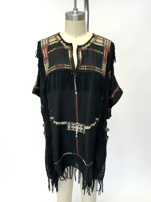 Isabel Marant Silk Embroidered Tunic