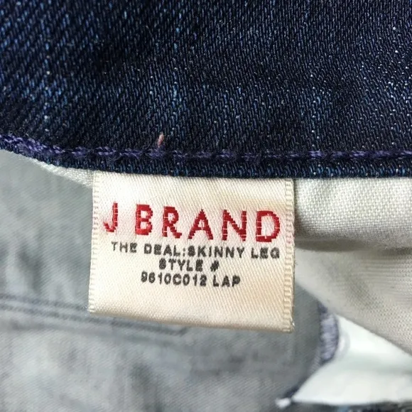 J brand jeans skinny zip ankle jeans