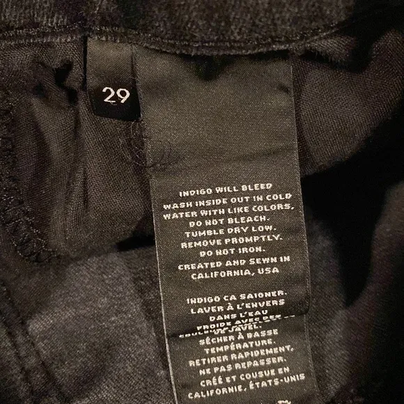 J Brand Vanity Black 29 Skinny Leg 811