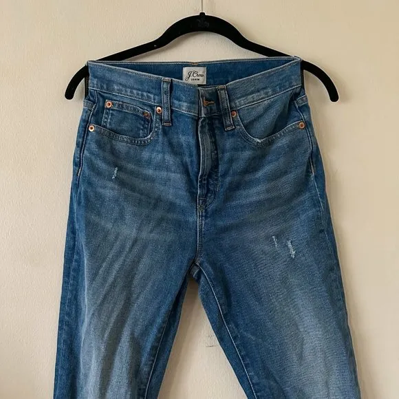 J Crew 10&quot; highest-rise toothpick jeans Size 26