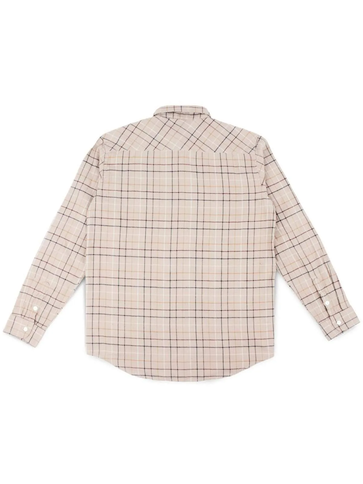 Jackhammer Hillbilly Plaid Shirt Brown Cream