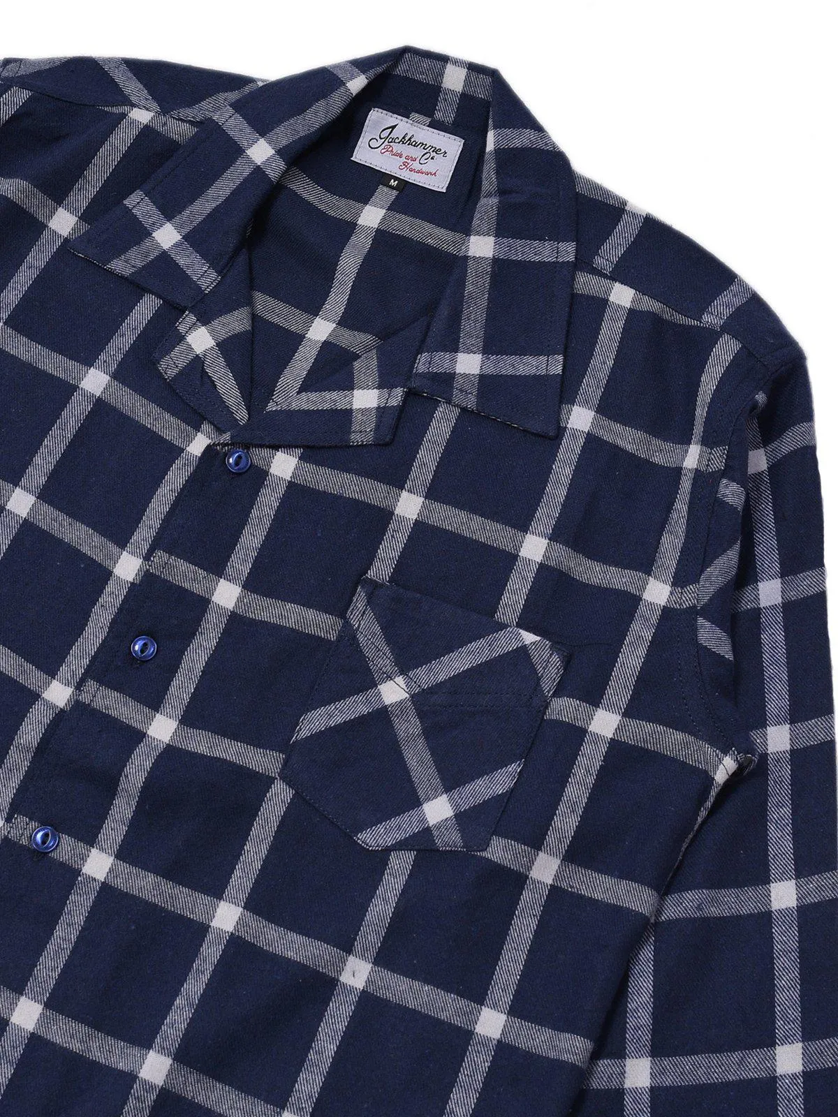 Jackhammer Liam Plaid Shirt Blue