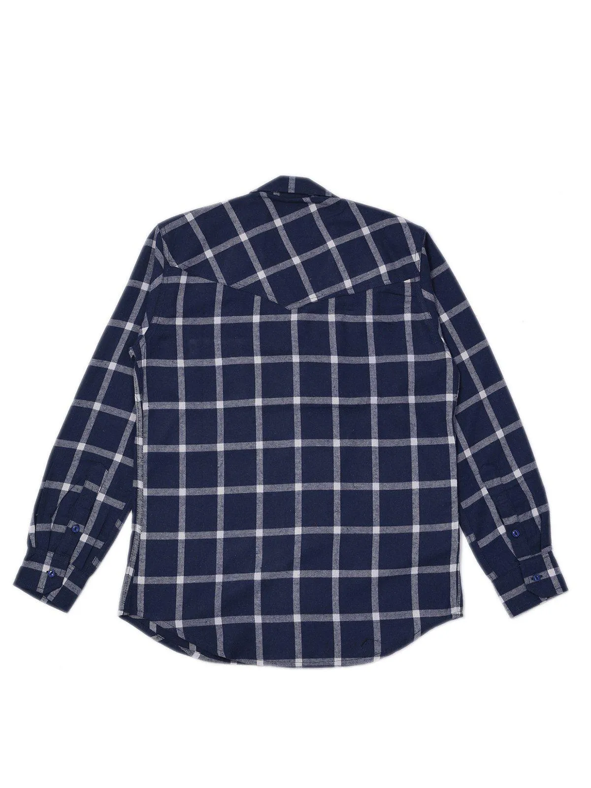 Jackhammer Liam Plaid Shirt Blue