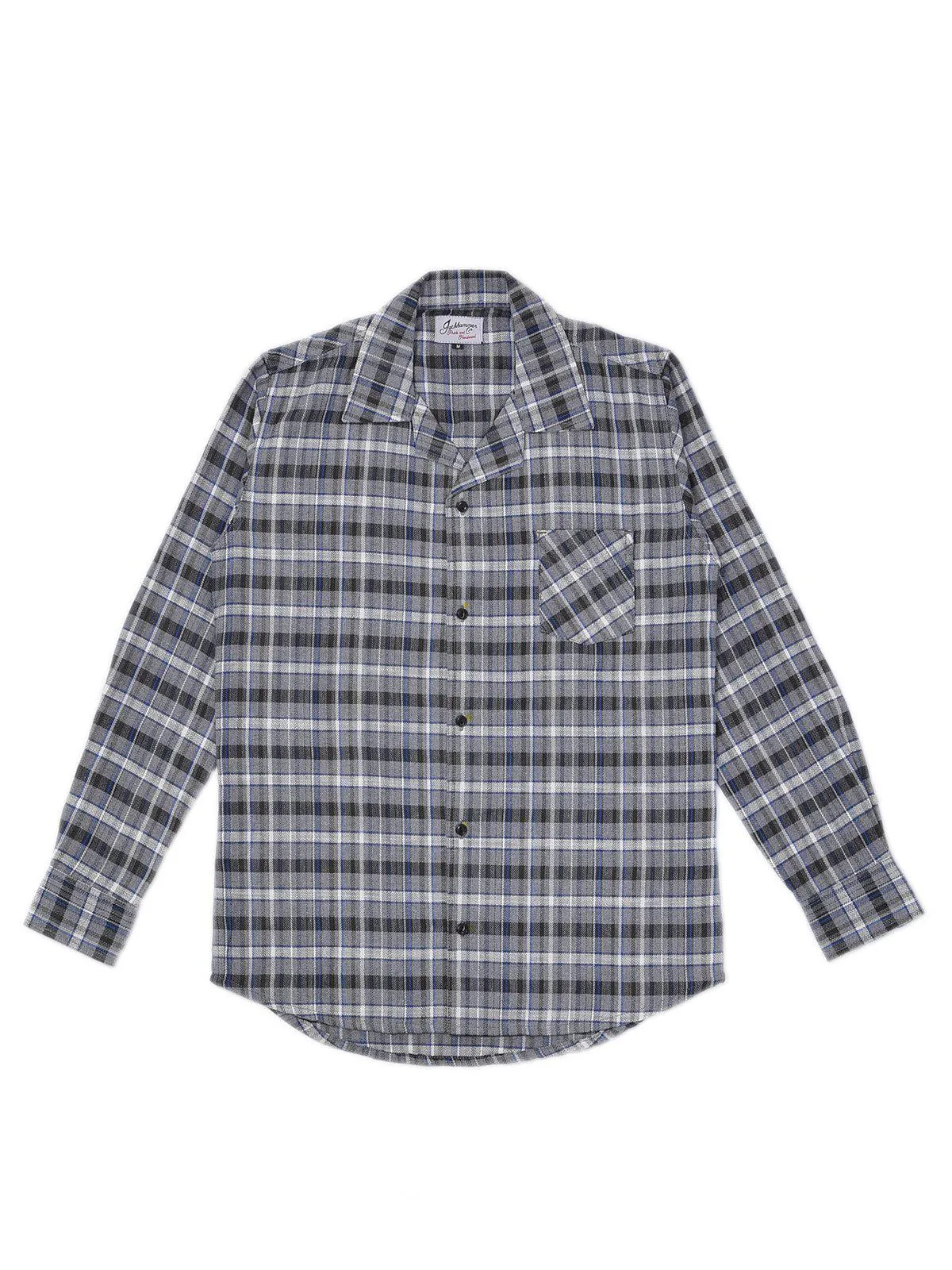 Jackhammer Liam Plaid Shirt Grey