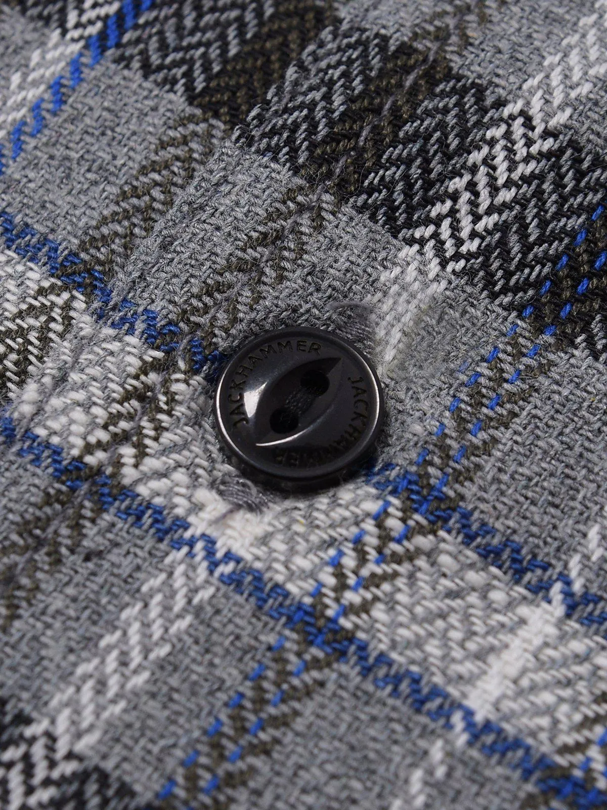 Jackhammer Liam Plaid Shirt Grey