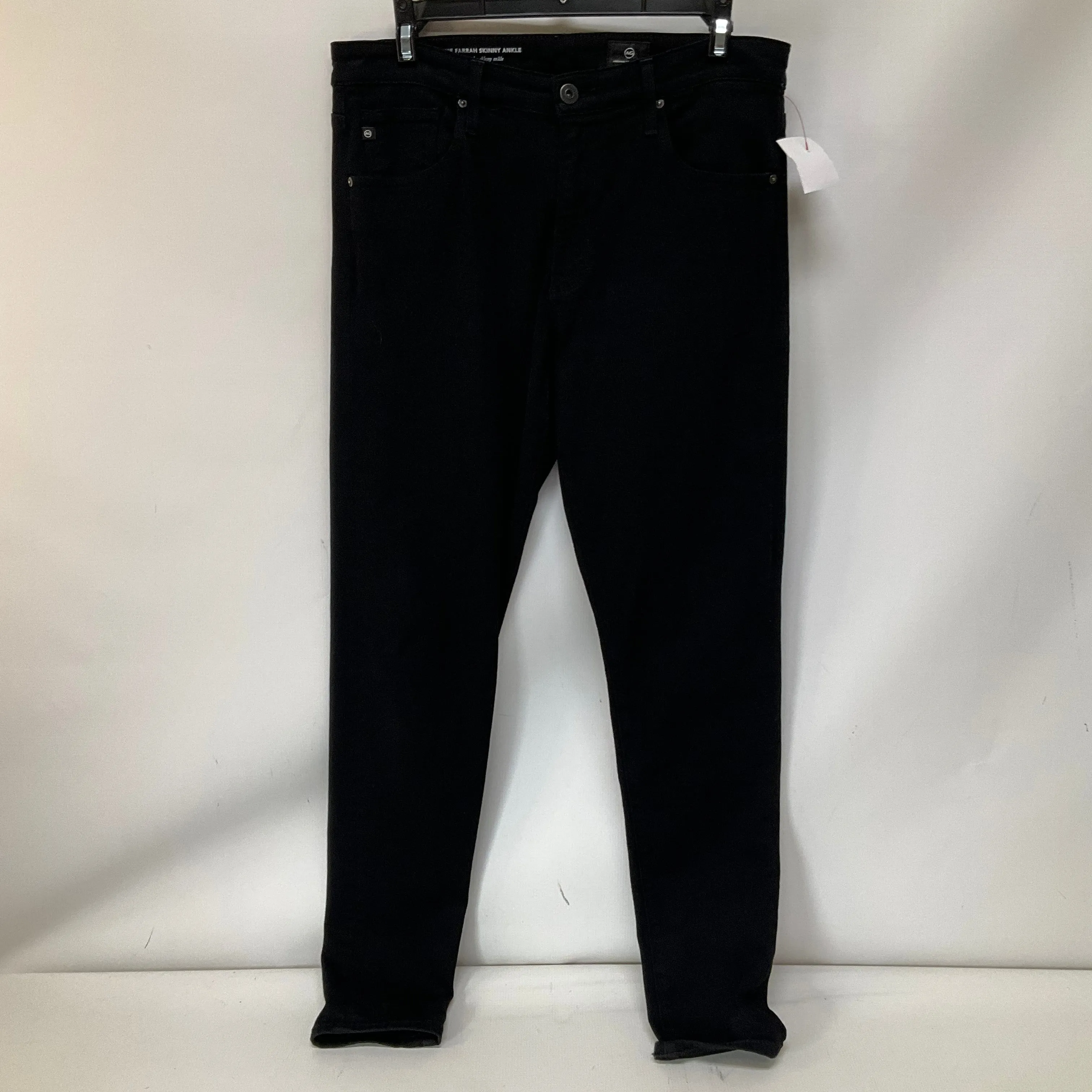 Jeans Skinny By Adriano Goldschmied In Black Denim, Size: 8