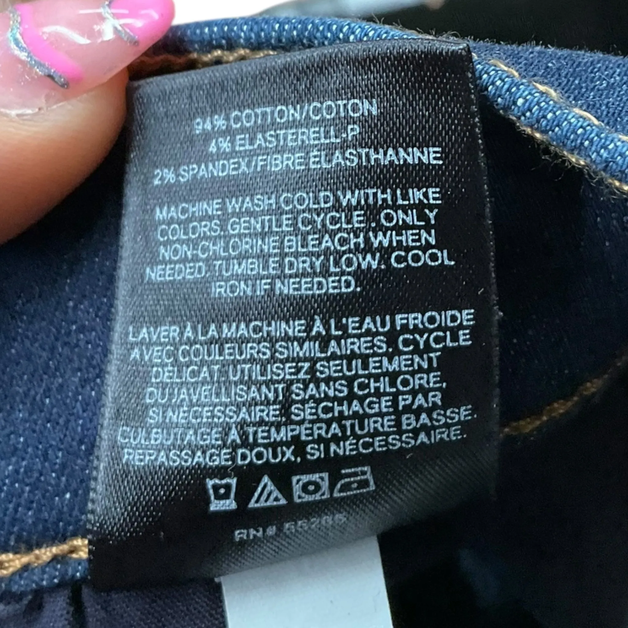 Jeans Skinny By Express In Blue Denim, Size: 2
