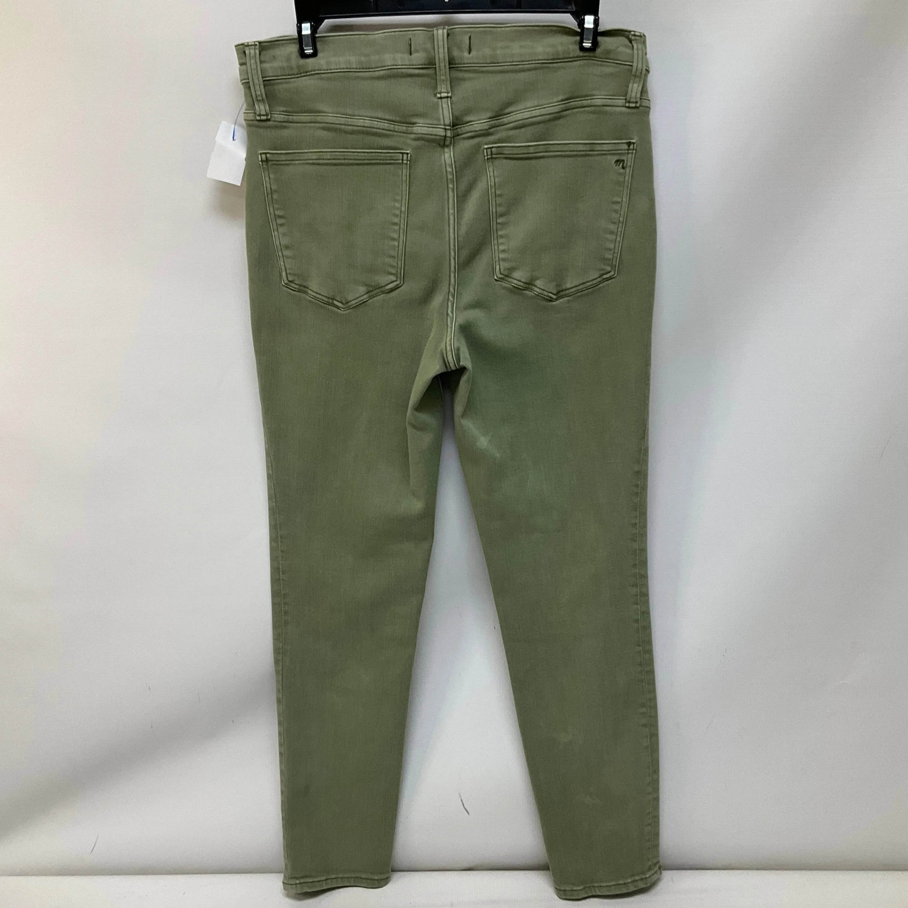 Jeans Skinny By Madewell In Green Denim, Size: 8