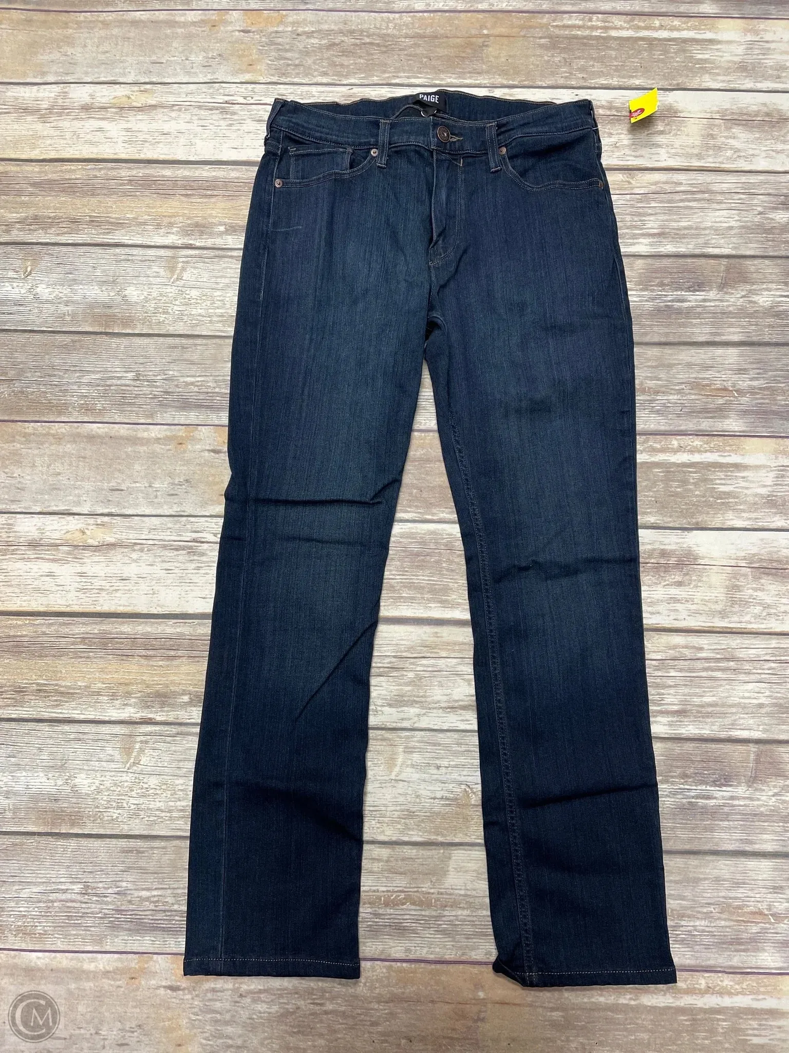 Jeans Skinny By Paige In Blue Denim, Size: 14
