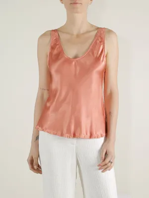 Jennie Tank in Vintage Satin - Cinnamon