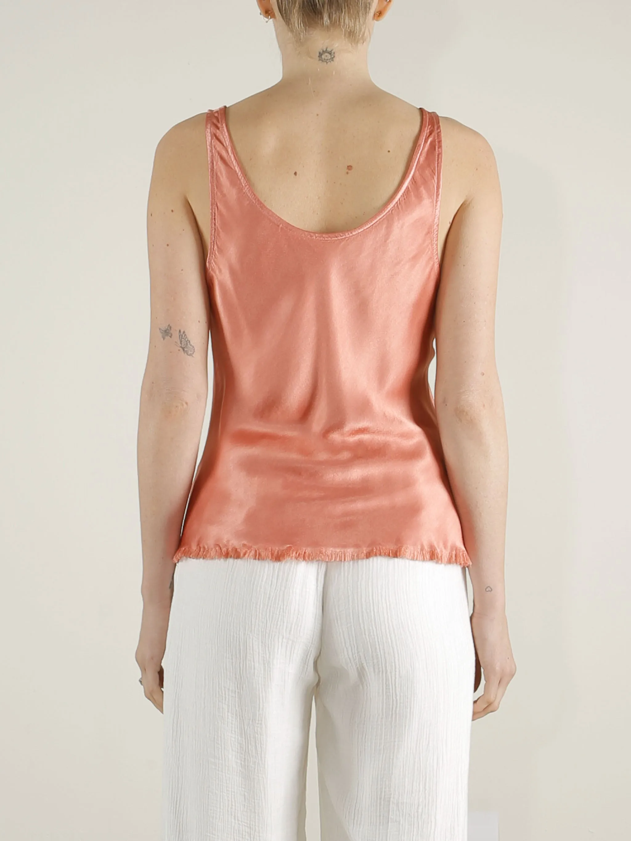 Jennie Tank in Vintage Satin - Cinnamon