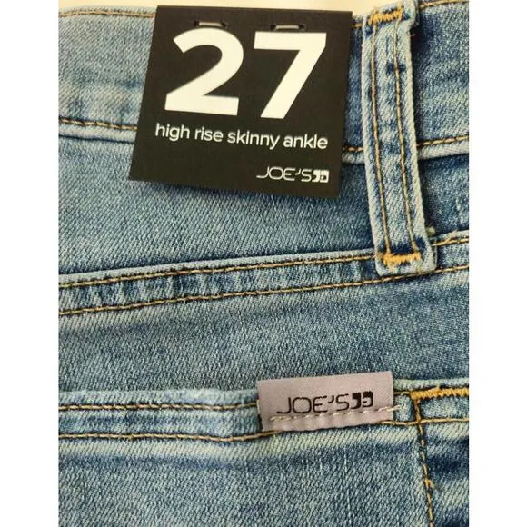 Joe's Jeans Blue High-Rise Skinny Ankle Denim - Size 27 NWT