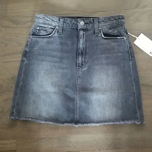 JOE'S Jeans the Bella High Rise Black Denim Skirt