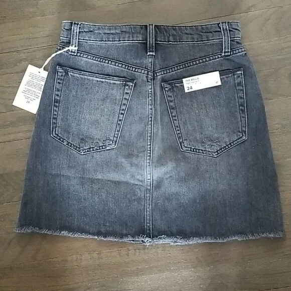 JOE'S Jeans the Bella High Rise Black Denim Skirt