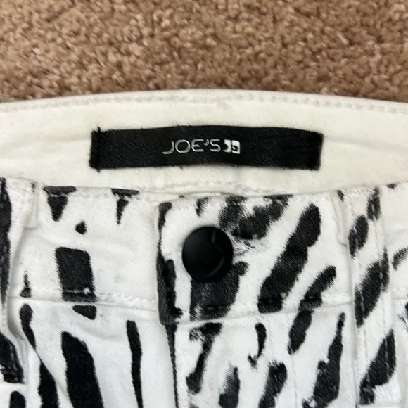 Joe's Skinny Ankle Jeans Wood Grain Print