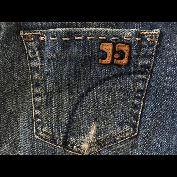 Joe’s Jeans Medium Wash Distressed Mini Skirt