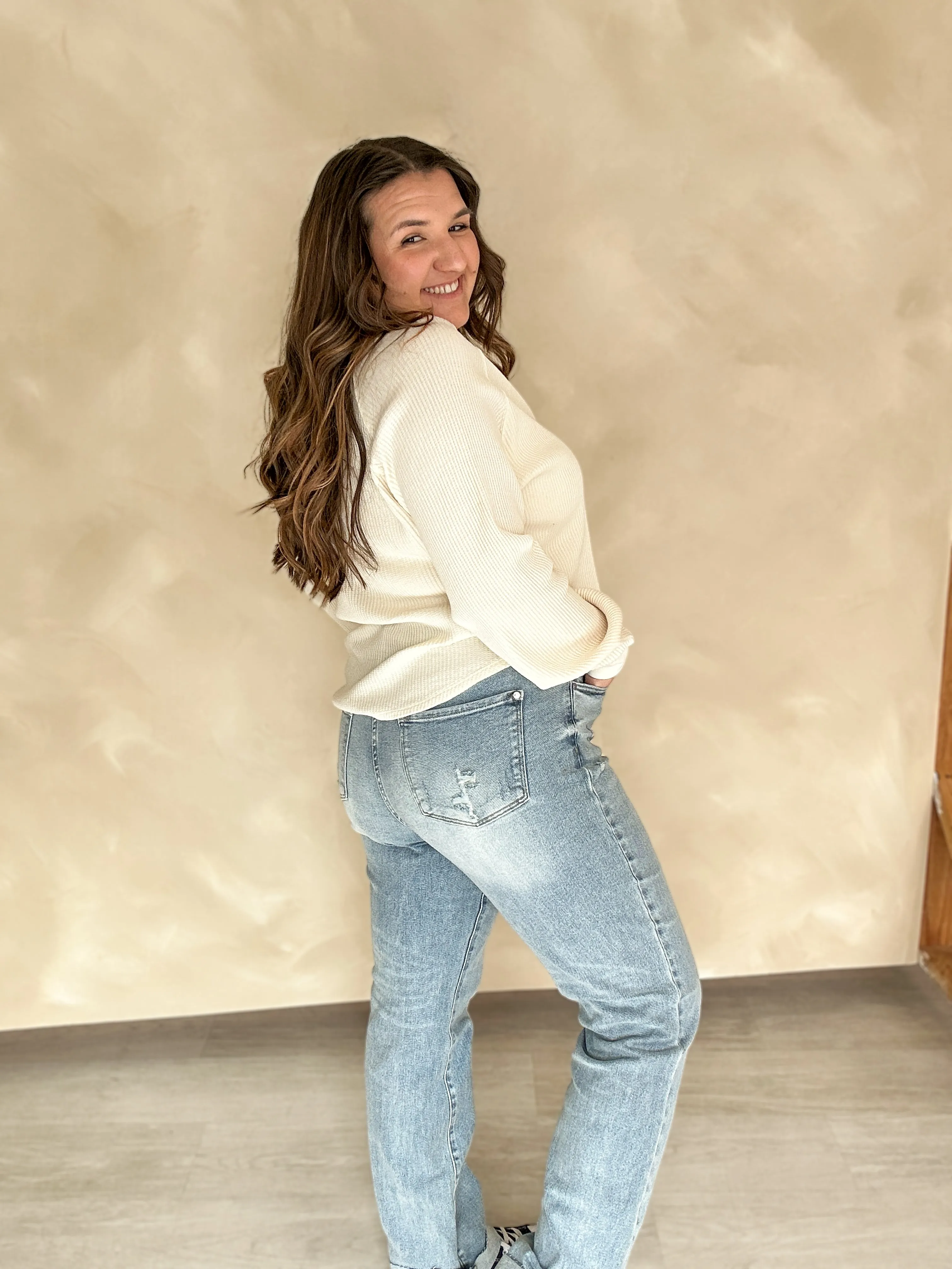 Joshua Light Wash Dad Jeans