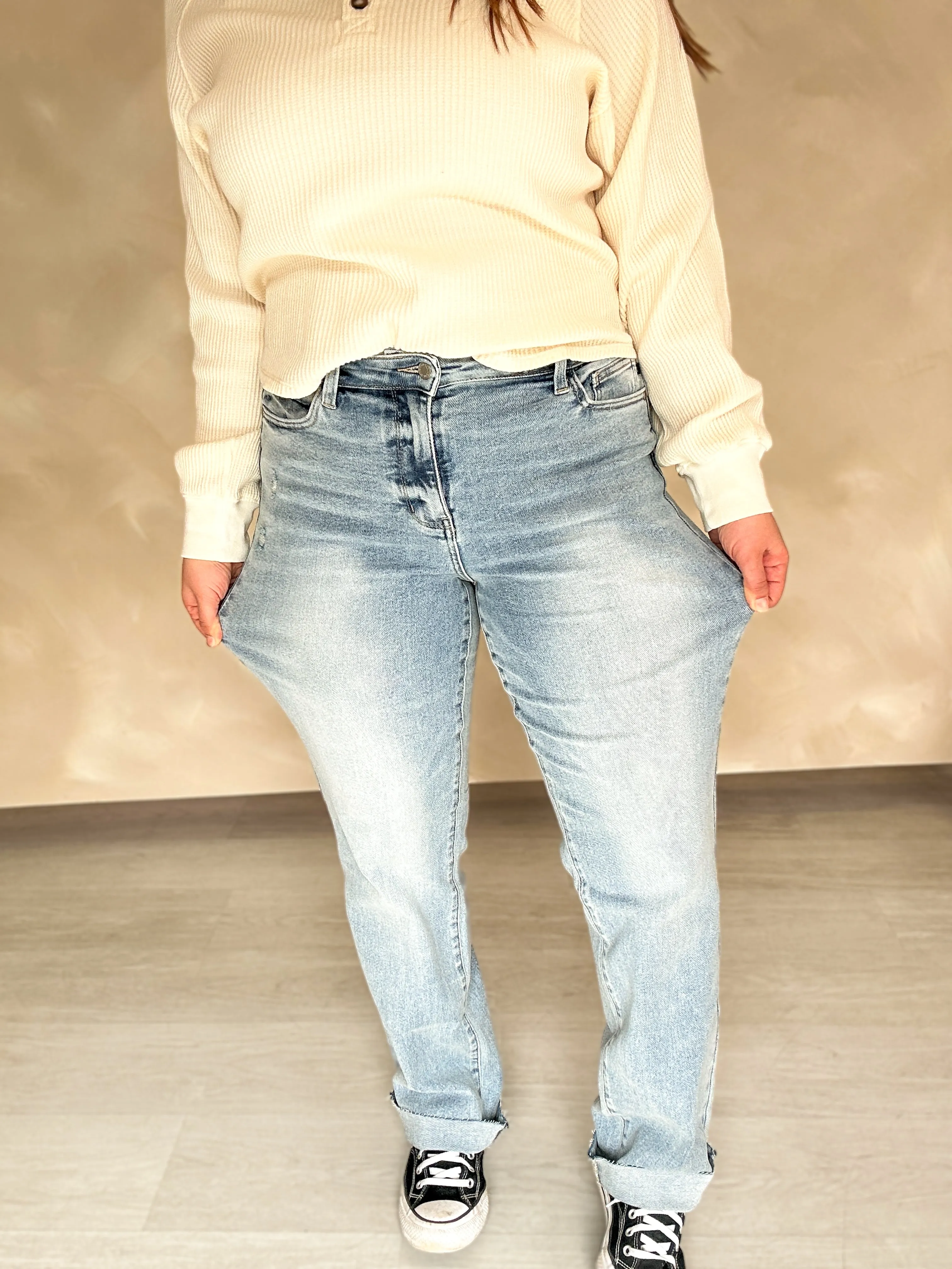 Joshua Light Wash Dad Jeans