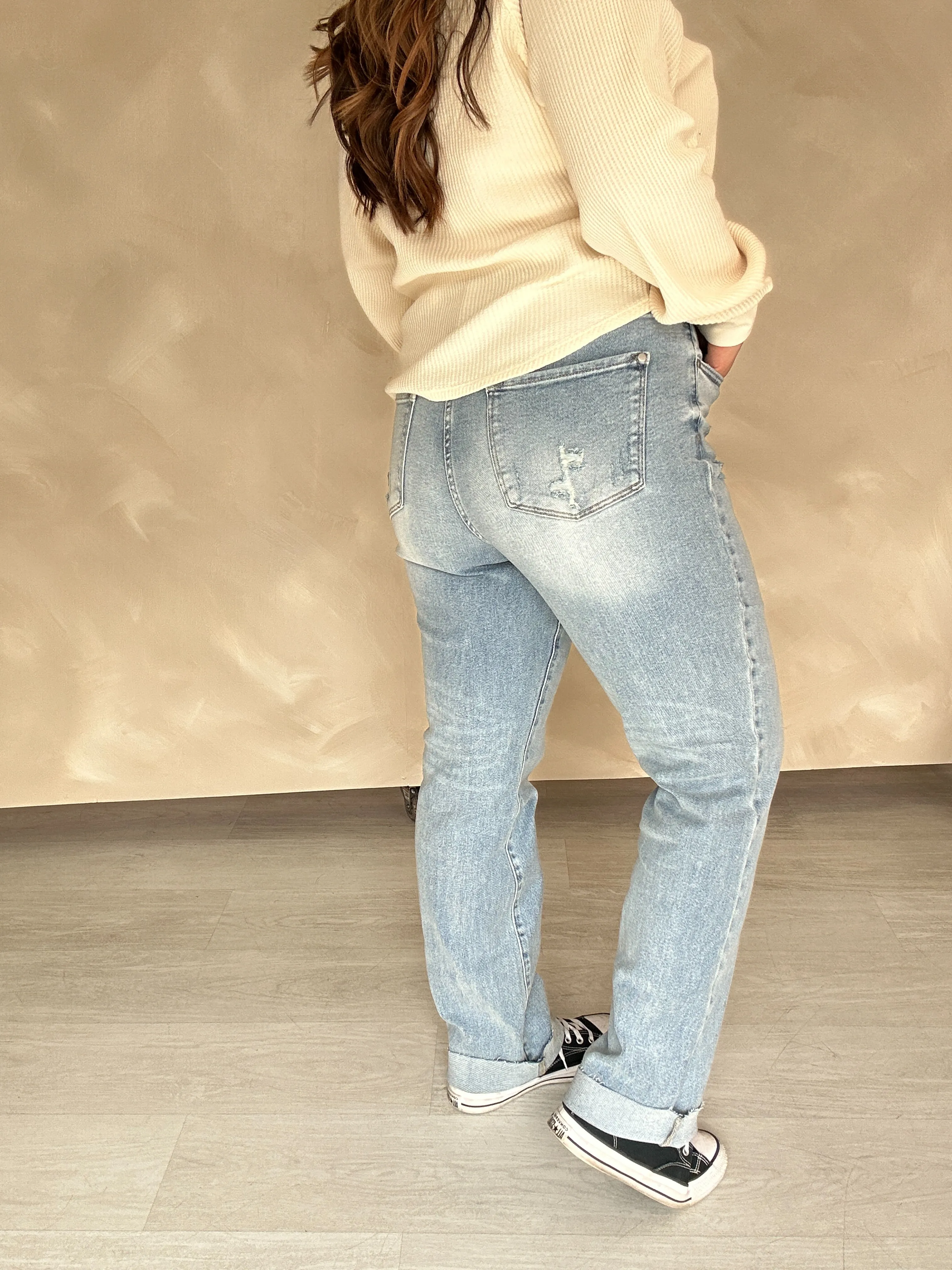 Joshua Light Wash Dad Jeans