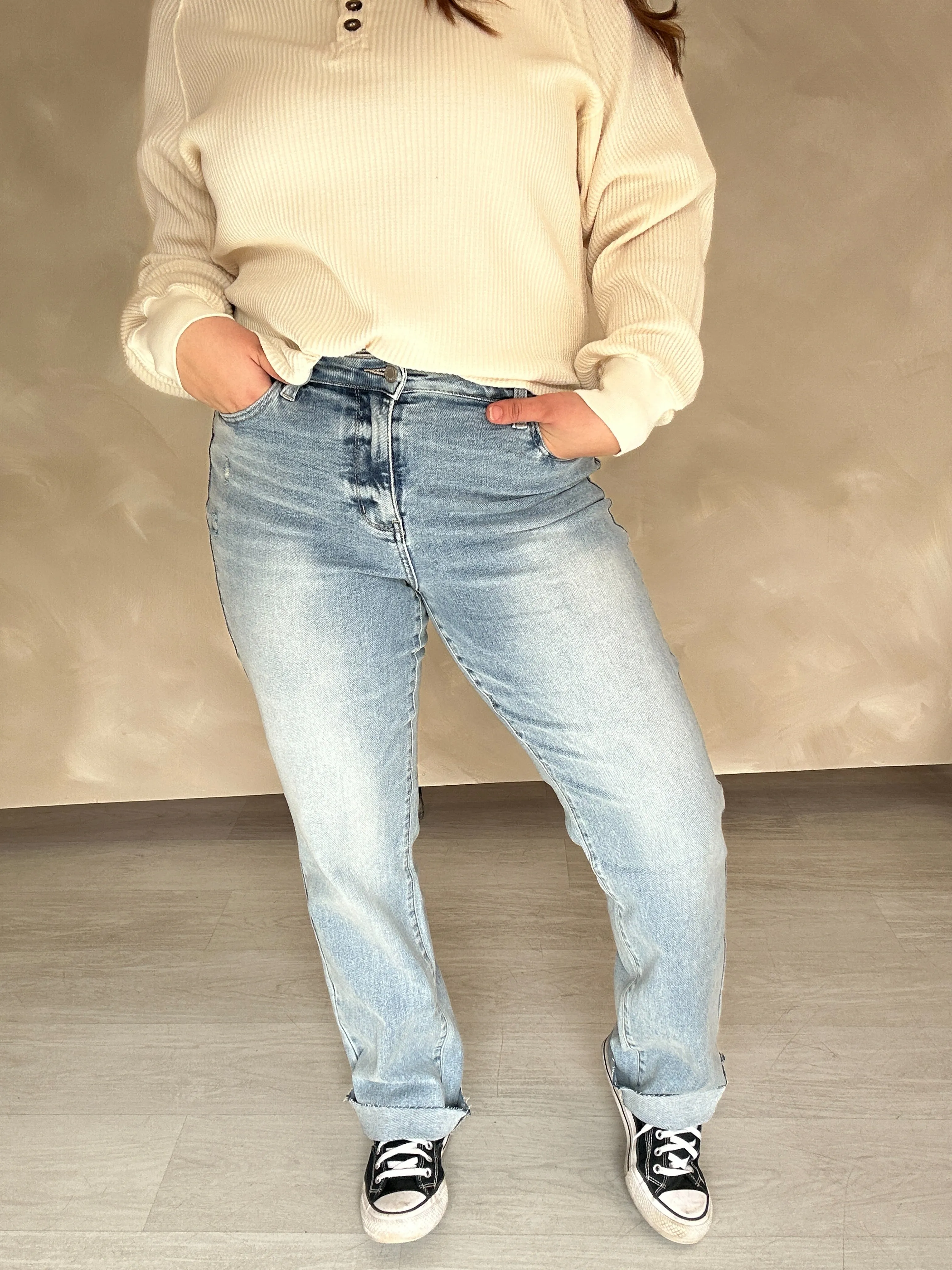 Joshua Light Wash Dad Jeans