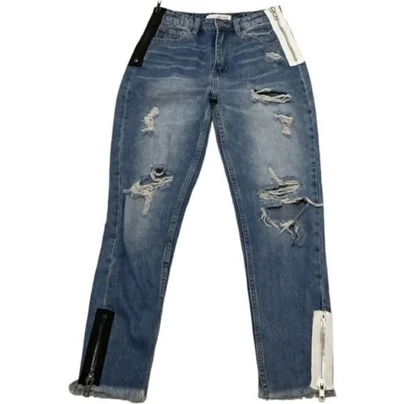 Kancan Hi-Rise distressed jeans size 26