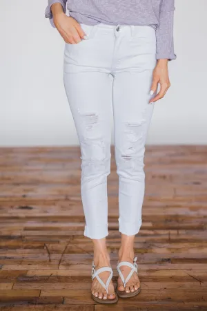 KanCan - White Distressed Denim Jeans