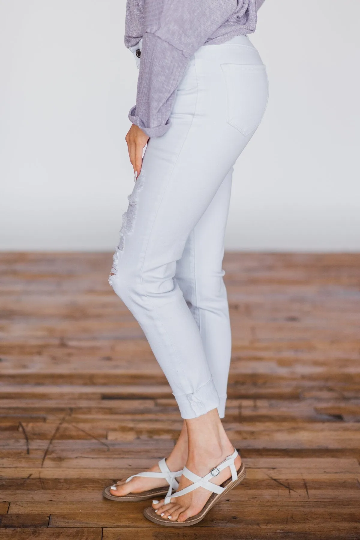 KanCan - White Distressed Denim Jeans
