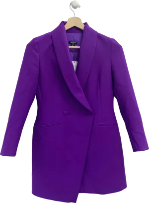 Karen Millen Purple Petite Coat UK 10