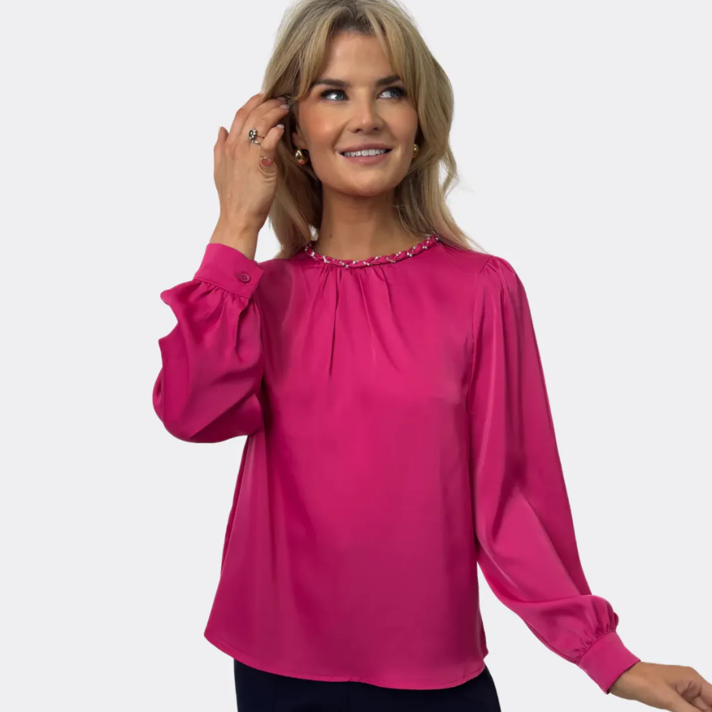 Kate & Pippa Silk Chain Tara Top