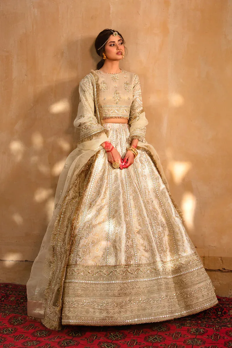 Khaab By Qalamkar Embroidered Chiffon Suits Unstitched 3 Piece KF-04 Afsana - Festive Collection