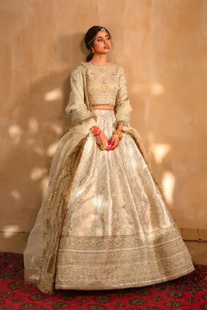 Khaab By Qalamkar Embroidered Chiffon Suits Unstitched 3 Piece KF-04 Afsana - Festive Collection