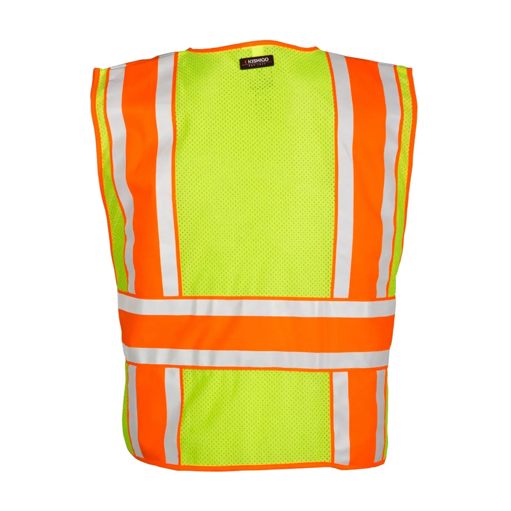 Kishigo 4 Seasons Breakaway Adjustable Vest, Type R Class 2