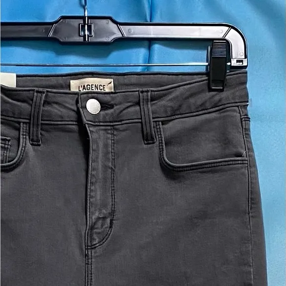 L’Agence Margot High Rise Ankle Skinny Jeans Size: 28 Cast Iron