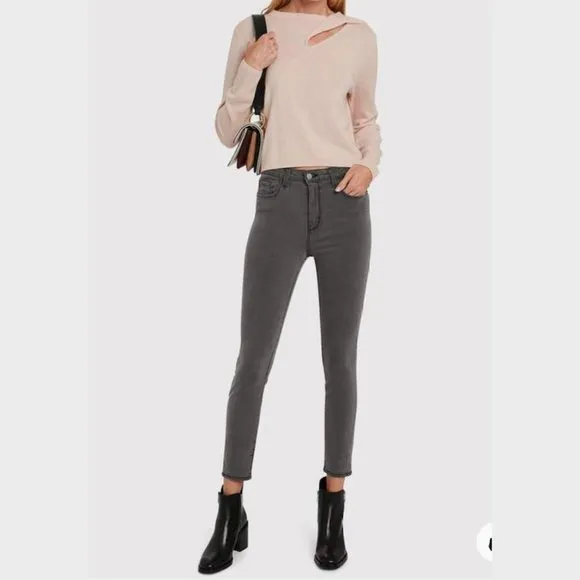 L’Agence Margot High Rise Ankle Skinny Jeans Size: 28 Cast Iron