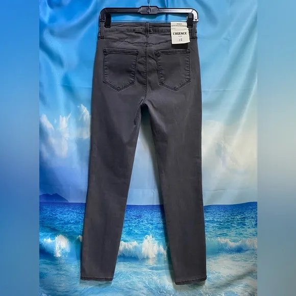 L’Agence Margot High Rise Ankle Skinny Jeans Size: 28 Cast Iron