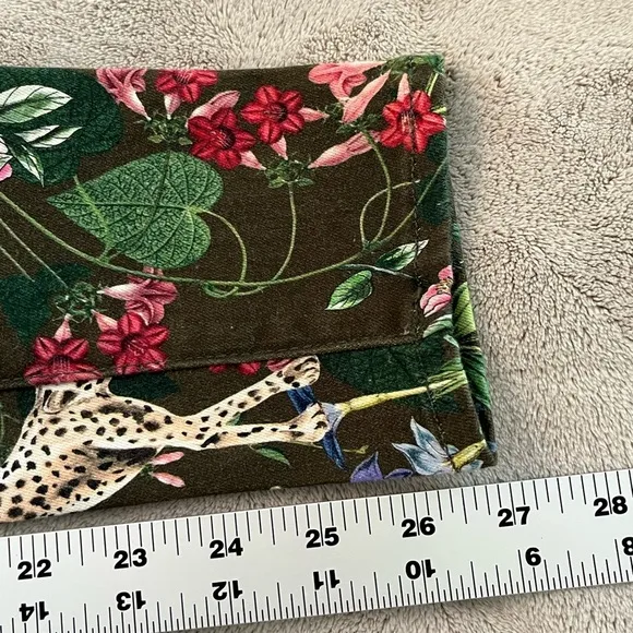 L'AGENCE Margot High-Rise Skinny Floral Leopard Jeans Size 23 Stretch Novelty