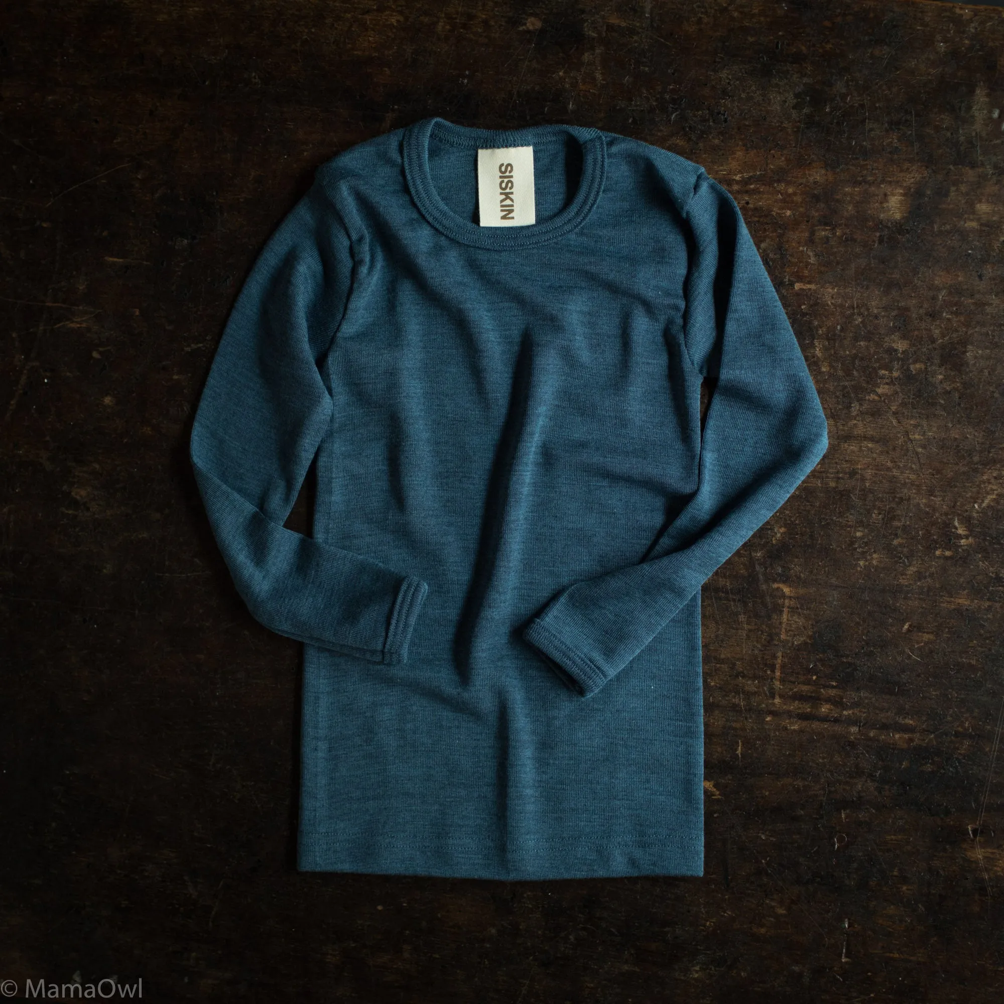 Lark Top - Merino Wool & Silk - Deep Ocean