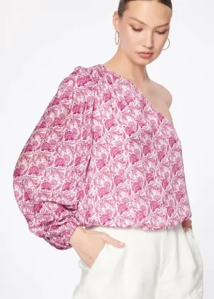 Lenore top in Pansy Paisley Pink
