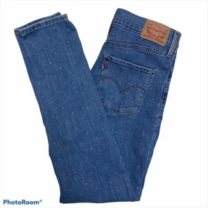 Levi's 311 Shaping Skinny Jeans w/Polka-dots RARE