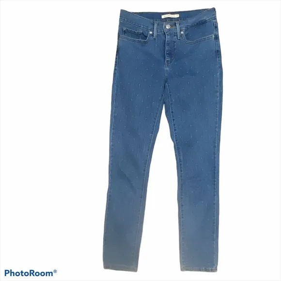 Levi's 311 Shaping Skinny Jeans w/Polka-dots RARE