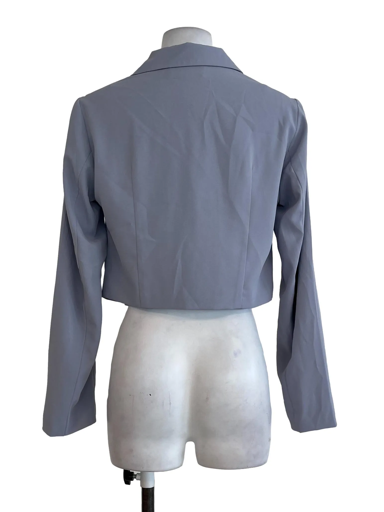 Light Grey Crop Blazer
