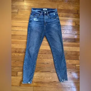 LOFT SKINNY DISTRESSED JEANS