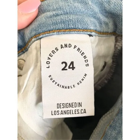 Lovers and friends Mason high rise skinny jeans in Carmelita size 24