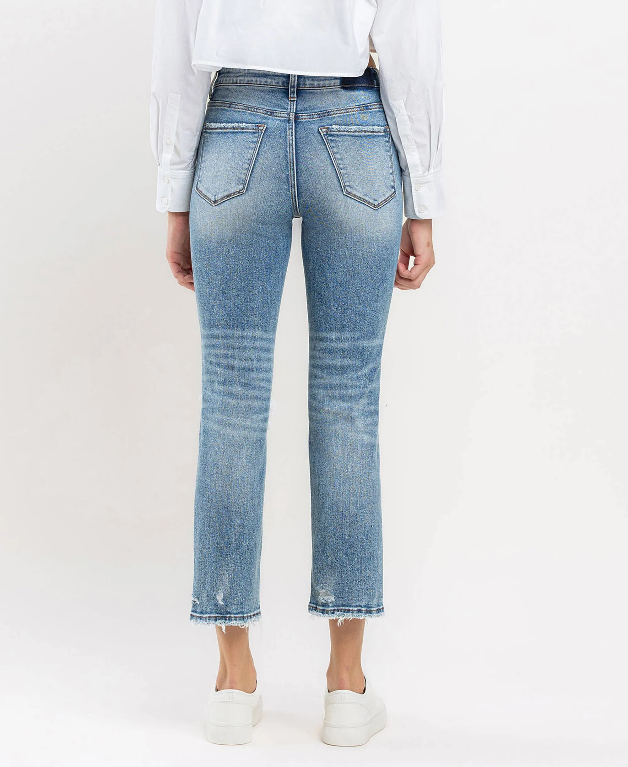 LOVERVET HIGH RISE SLIM STRAIGHT JEANS IDOLIZED