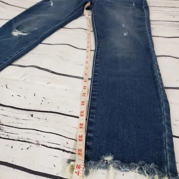 Lucky Brand Skinny Distressed Ankle Jeans Size 26