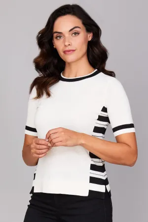 Luster Stripe Crew: FINAL SALE
