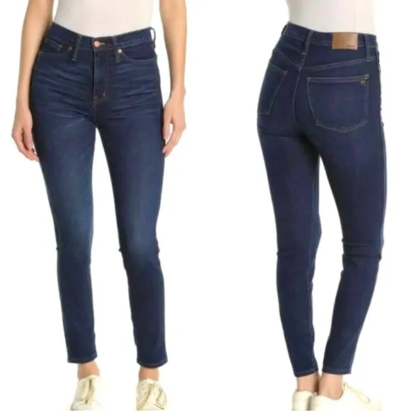 Madewell 10” high rise skinny jeans