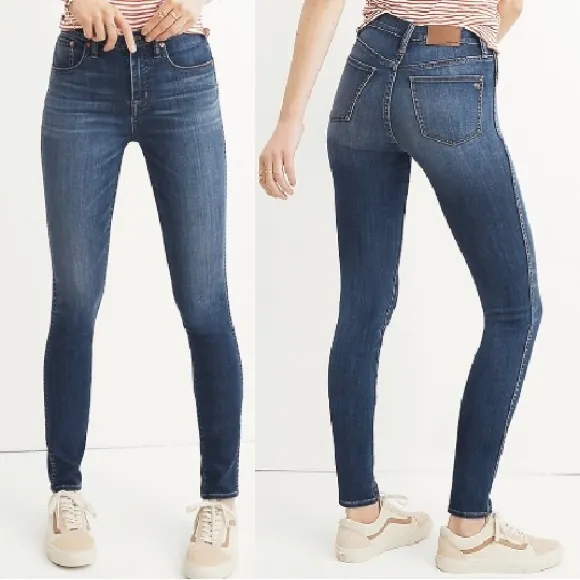 Madewell 10” high rise skinny jeans