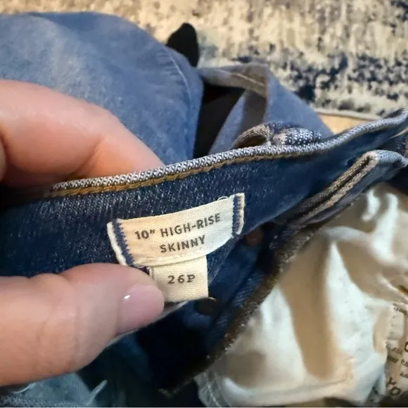 Madewell 10” high rise skinny jeans