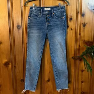 Madewell 10” high rise skinny jeans